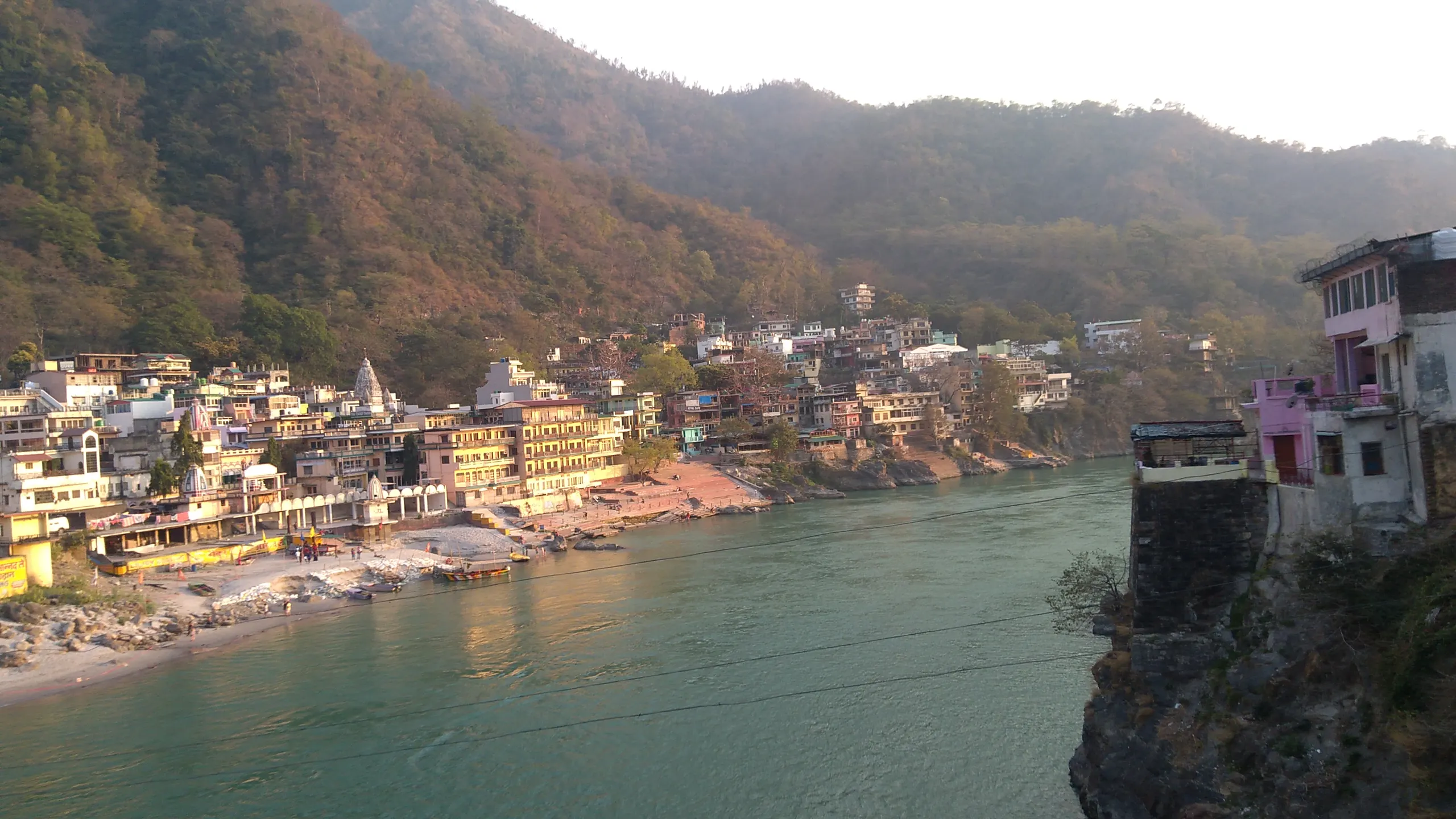 Departure — Ganga ghats, Laxman jhula, Rishikesh